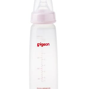 Pigeon Plastic Feeding Bottle 240ml (Transparent Cap)