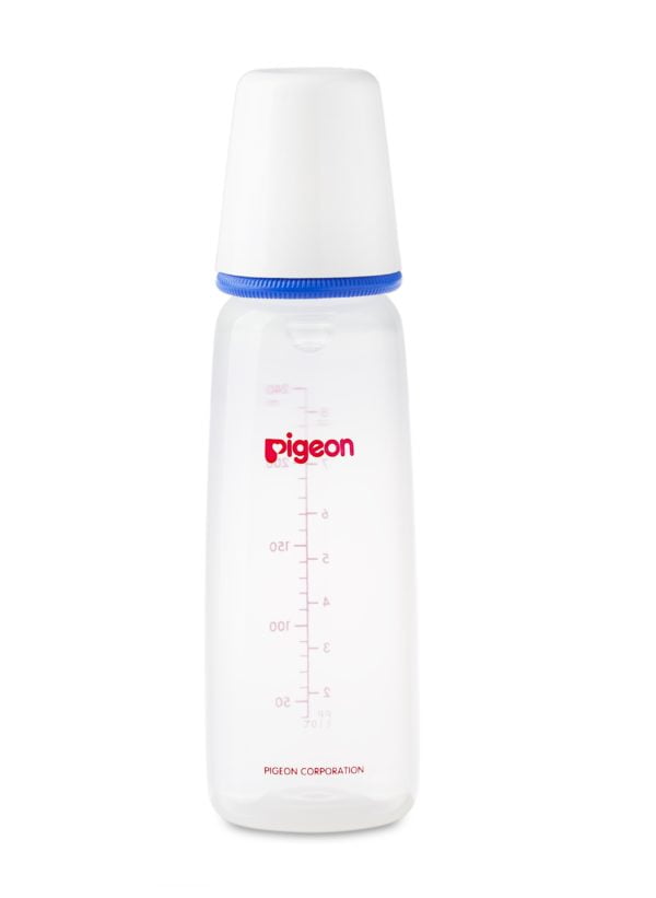 Pigeon Plastic Feeding Bottle KP-8 240ml (White Cap)