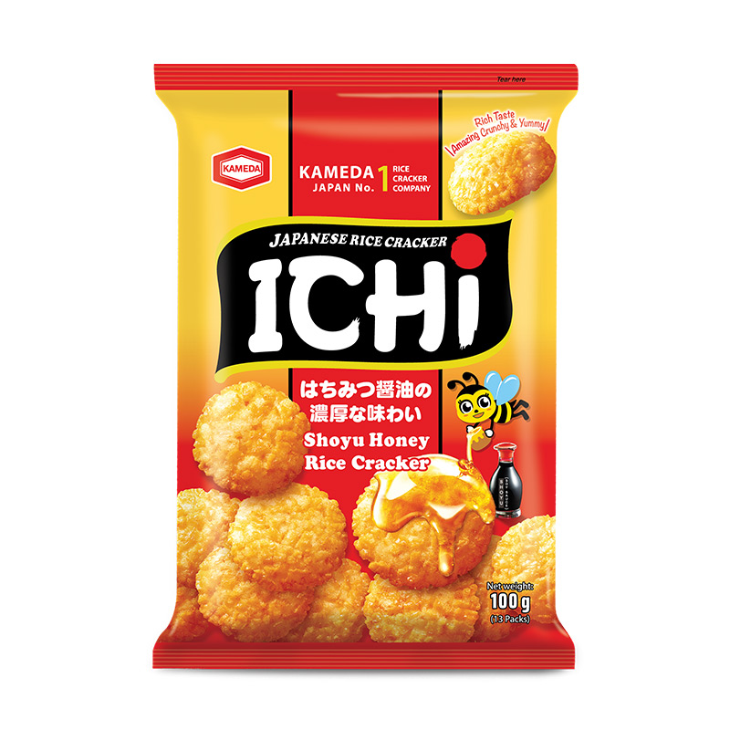ICHI Rice Cracker Shouyu Honey – 100g