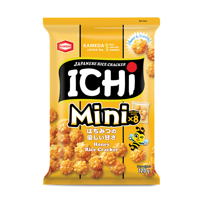 ICHI Mini Rice Cracker Honey – 120g